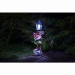 Charming Solar Lamp Post Garden Gnome Ornament