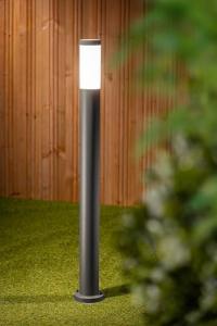 Stainless Steel Outdoor Bollard Light - Silver