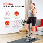 Sunny Health & Fitness Mini Stepper with Resistance Bands
