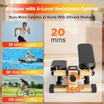 Gkyet Mini Stair Stepper with Resistance Bands