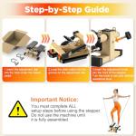 Gkyet Mini Stair Stepper with Resistance Bands