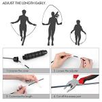 Adjustable Speed Jump Rope with Tangle-Free Design