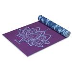 Gaiam Extra Thick Reversible Yoga Mat - Purple Lotus