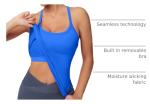 Women’s Workout Tank Top with Built-in Bra