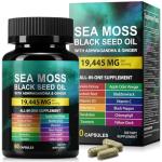 Sea Moss & Black Seed Oil Supplement Capsules
