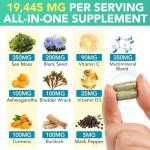 Sea Moss & Black Seed Oil Supplement Capsules