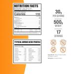 BulkSupplements Whey Protein Isolate Powder - Unflavored