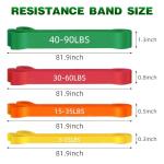 4-Level Resistance Bands Set for Full-Body Workouts