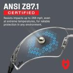 NoCry Anti-Fog Shooting Glasses with UV Protection