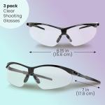 Aqulius Ballistic Shooting Glasses - 3-Pack