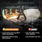 TICONN Anti-Fog Safety Glasses with UV Protection