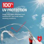 NoCry Clear Safety Glasses with Anti-Fog Lenses