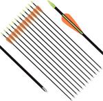 GPP 28" Fiberglass Practice Arrows - 12 Pack