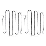 Sanlida 2pcs Dacron Bow String Replacement for Recurve