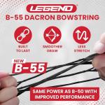 Legend Dacron Recurve Bow String Replacement - 60 Inch