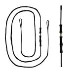 DEERACE Traditional Recurve Bow String and Finger Savers