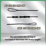 DEERACE Traditional Recurve Bow String and Finger Savers