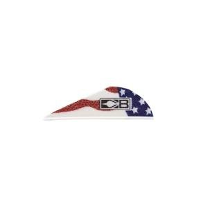 Bohning True Color Blazer® American Flag Vanes 100pk