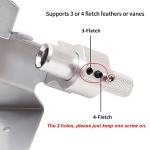 SOPOGER Metal Archery Arrow Fletching Jig Kit