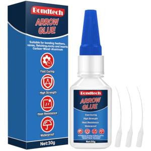 Instant Clear Arrow Glue for Fletching and Inserts