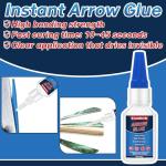 Instant Clear Arrow Glue for Fletching and Inserts