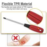 KURUI 6-Piece Magnetic Screwdriver Set with Grip