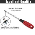 KURUI 6-Piece Magnetic Screwdriver Set with Grip