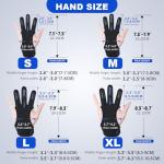 Three Finger Leather Archery Gloves for Kids & Adults
