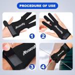 Three Finger Leather Archery Gloves for Kids & Adults