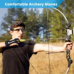 Leather Three-Finger Archery Gloves for Everyone