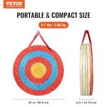 VEVOR 20" Round Straw Archery Target - 5 Layers
