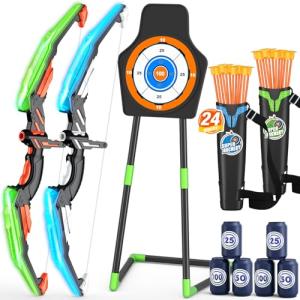Kids LED Light Up Bow and Arrow Set