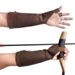 Leather Arm Guard for Archery - Bourbon Brown