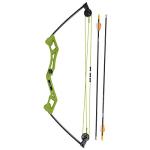 Bear Archery Youth Right-Hand Bow Set, Flo Green