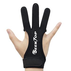 Seektop Leather Archery Gloves for Youth and Adults