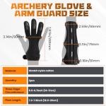 MARRTEUM Archery Glove and Arm Guard Set