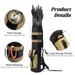 PSKOOK Lightweight Adjustable Back Arrow Quiver