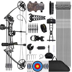 Lanneret Adjustable Right-Hand Compound Bow Set