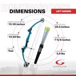 Genesis Original Compound Bow & Arrow Kit-Teal