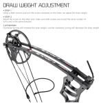 Lanneret Adjustable Right-Hand Compound Bow Set