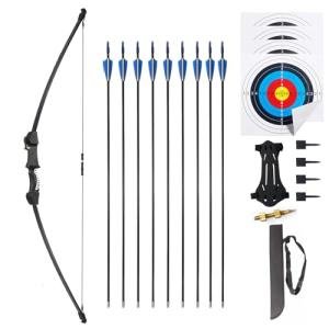 45" Kids Recurve Bow and Arrows Set