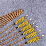 30” Carbon Hunting Arrows with Turkey Feathers