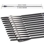 Carbon Arrows for Target Practice and Hunting (12 Pack)