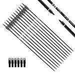 Tiger Archery 30-Inch Carbon Practice Arrows (12 Pack)