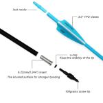 Pointdo 30-inch Fluorescent Carbon Hunting Arrows (12 Pack)