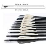 Tiger Archery 30-Inch Carbon Practice Arrows (12 Pack)