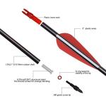 Elong 28" Carbon Arrows for Compound Bows