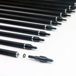 Pointdo 30-inch Fluorescent Carbon Hunting Arrows (12 Pack)