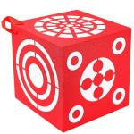 Red 3D Foam Archery Target Cube with Handle