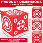 Red 3D Foam Archery Target Cube with Handle